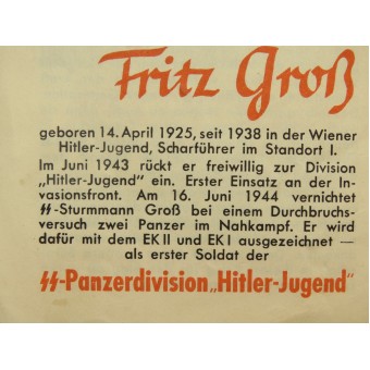 3. Reich patriotisches Flugblatt für demoralisierte deutsche Soldaten. Espenlaub militaria
